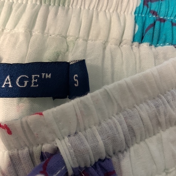 La Plage Seaside Skirt Mughal Carnation Print Cotton Sz Small Resortwear Coastal - Picture 9 of 13